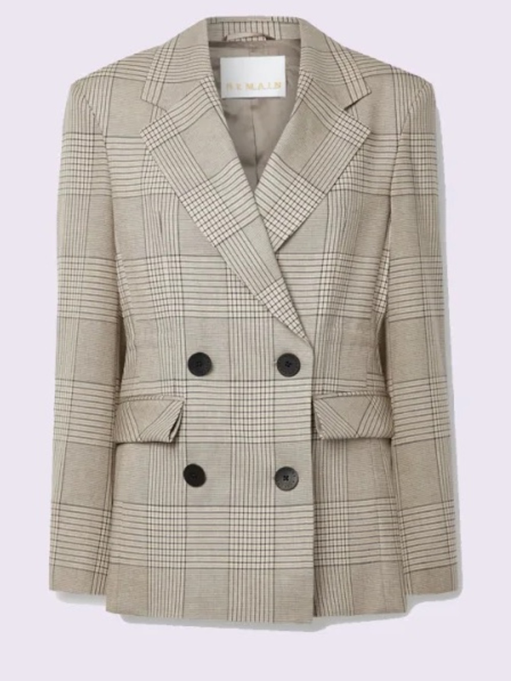 REMAIN Birger Christensen Daisy Double-Breasted Blazer, us 8/uk 12